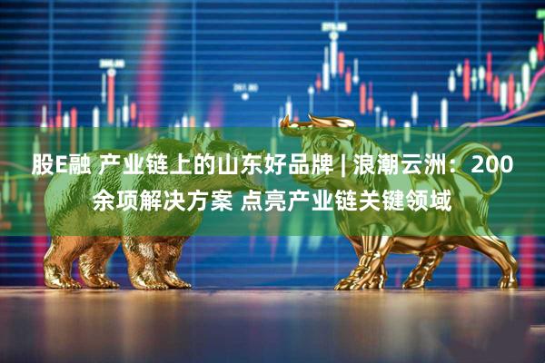 股E融 产业链上的山东好品牌 | 浪潮云洲：200余项解决方案 点亮产业链关键领域