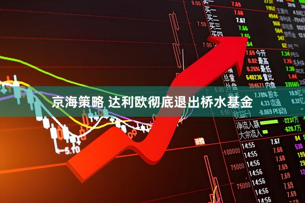 京海策略 达利欧彻底退出桥水基金